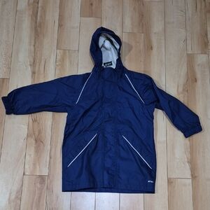 MEC Kids Size 6 Navy Hooded Rain Jacket